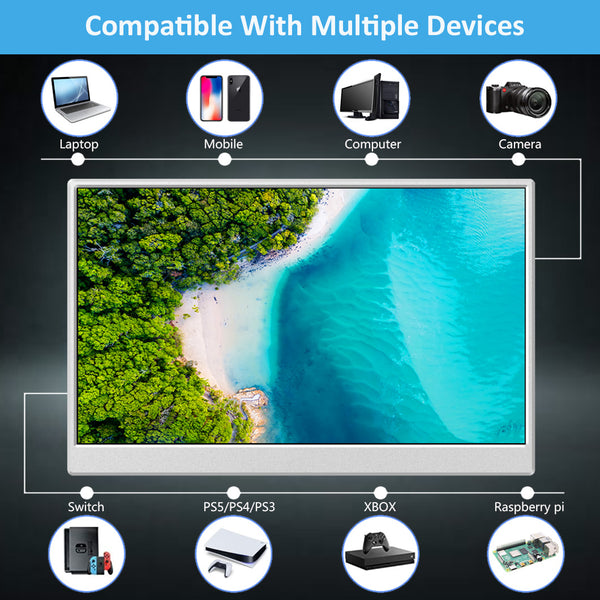 15.6 Inch IPS 1920*1080 USB-C With PD Fast Charge Portable Touch Monitor (T156L)