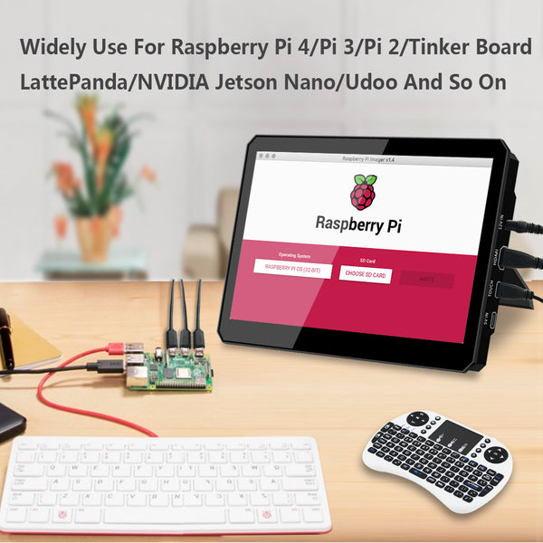 8 Inch 1280*720 Resolution Touch Monitor with HDMI input, USB 5V /12V powered, Built-in Speakers with Kickstand(T080A)