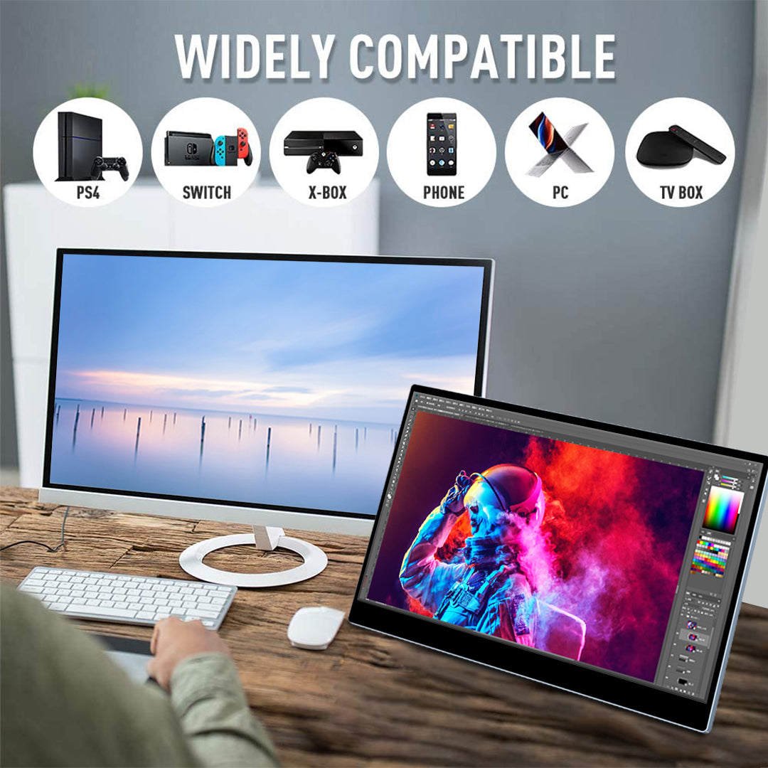 15.6 Inch IPS 2K 144Hz Touch Portable Monitor With USB C/ HDMI/ Mini DP Input (MG156-QT01)