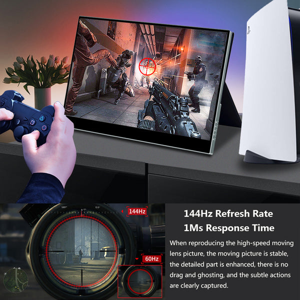 17.3 inch 2K QHD 144Hz 100%sRGB Touchscreen Monitor Support Capacitive Stylus Pen LCD Display (MG173-QT01)