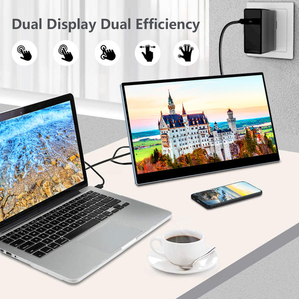 15.6 Inch IPS 1080P 300Hz Touch Portable Monitor With USB C HDMI Mini DP Input (MG300 Pro)