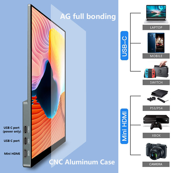 17.3 inch 1080P FHD 300Hz 100%sRGB Touchscreen Monitor Support Capacitive Stylus Pen LCD Display (MG300-FT01)