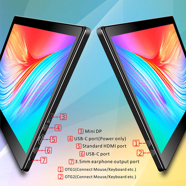 13.3 Inch IPS 1920*1080 FHD Touch Portable Screen  (T133D Pro)