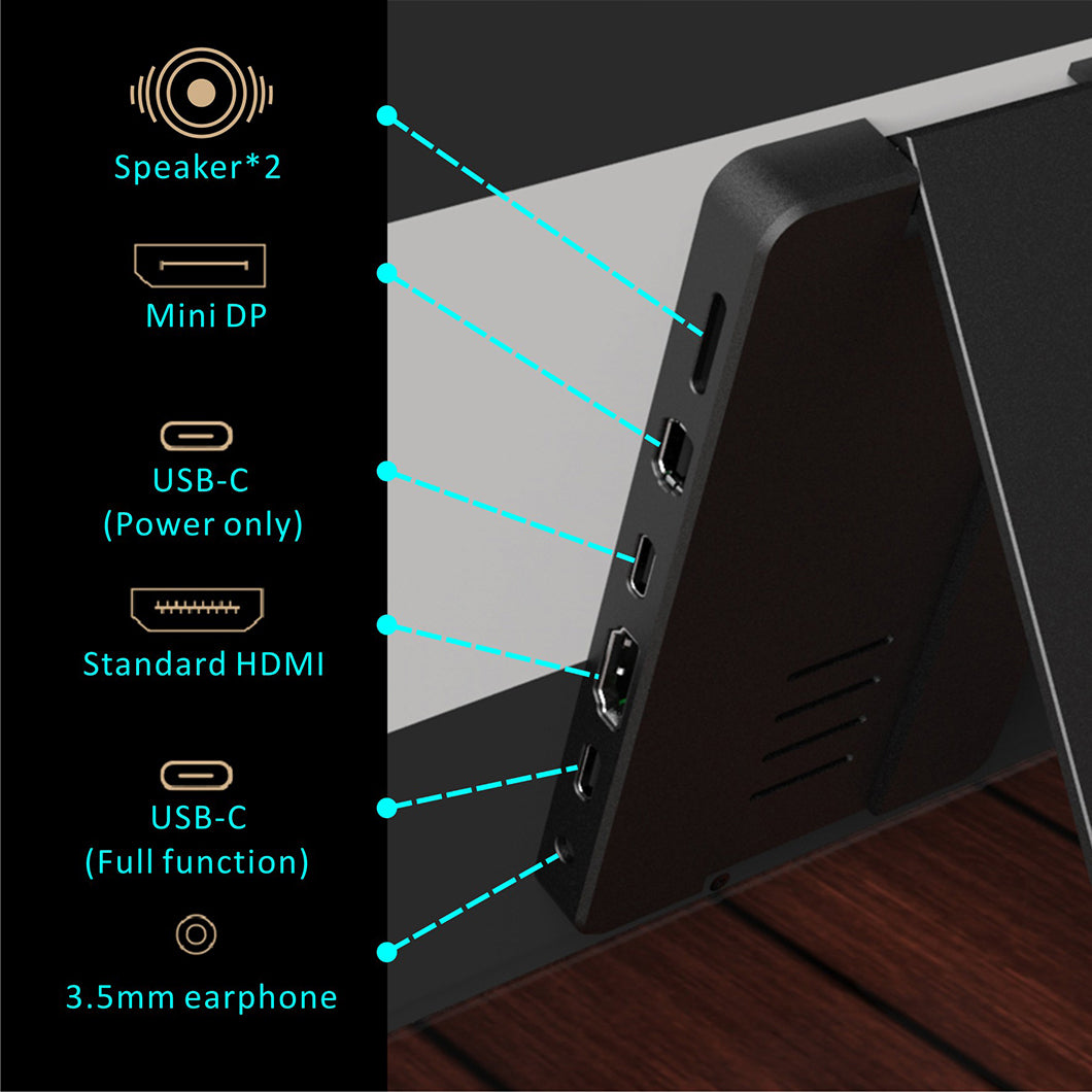 15.6 inch 1920*1080 IPS FHD Touch Screen with USB-C/HDMI /Mini DP Input(MG156-FT01)