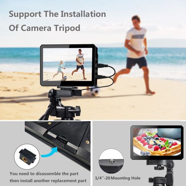 8 Inch 1280*720 Resolution Touch Monitor with HDMI input, USB 5V /12V powered, Built-in Speakers with Kickstand(T080A)