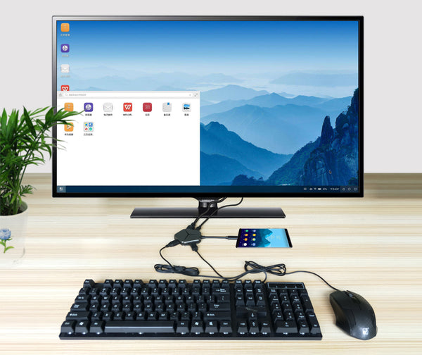 USB C to HDMI Adapter for Nintendo Switch With USB 3.0x3+ USB-C Converter Cable Charging Port Hub, Compatible with Galaxy S9/S8/+/Note 8, MacBook Pro/Huawei Mate 10 /Chromebook