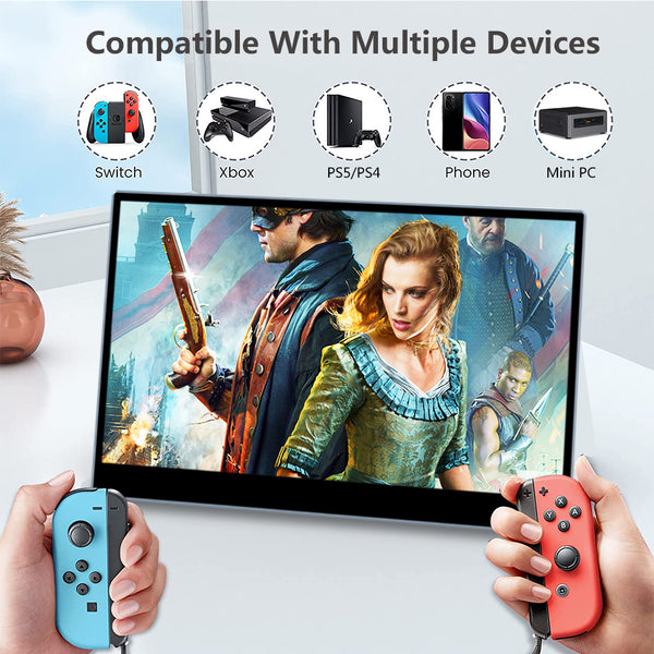 15.6 Inch IPS 1080P 300Hz Touch Portable Monitor With USB C HDMI Mini DP Input (MG300 Pro)