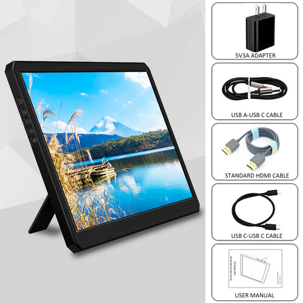 10.8 Inch IPS 1366*768 USB-C Portable Laptop Monitor (M108B)